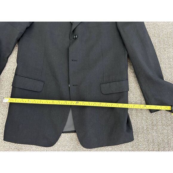 Jones of New York Men's 3 Button Blazer Sport Jacket Dark Gray Wool Size 40R - Picture 7 of 13